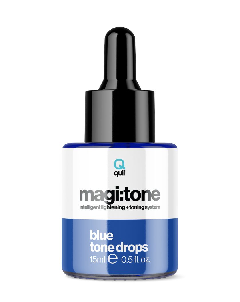 What if... you can lighten, tone AND condition in one step? Wish granted! Meet Quif magi:tone... you're going to be friends! It's a fast track to how blinding should be!