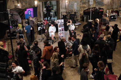Darja Lätt, Tomer Nagar and Efi Davies at Hair Pieces